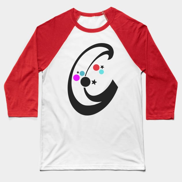 Cobra Roll Logo (Black) Baseball T-Shirt by Cobra Roll